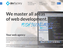 Tablet Screenshot of devfactory.ch